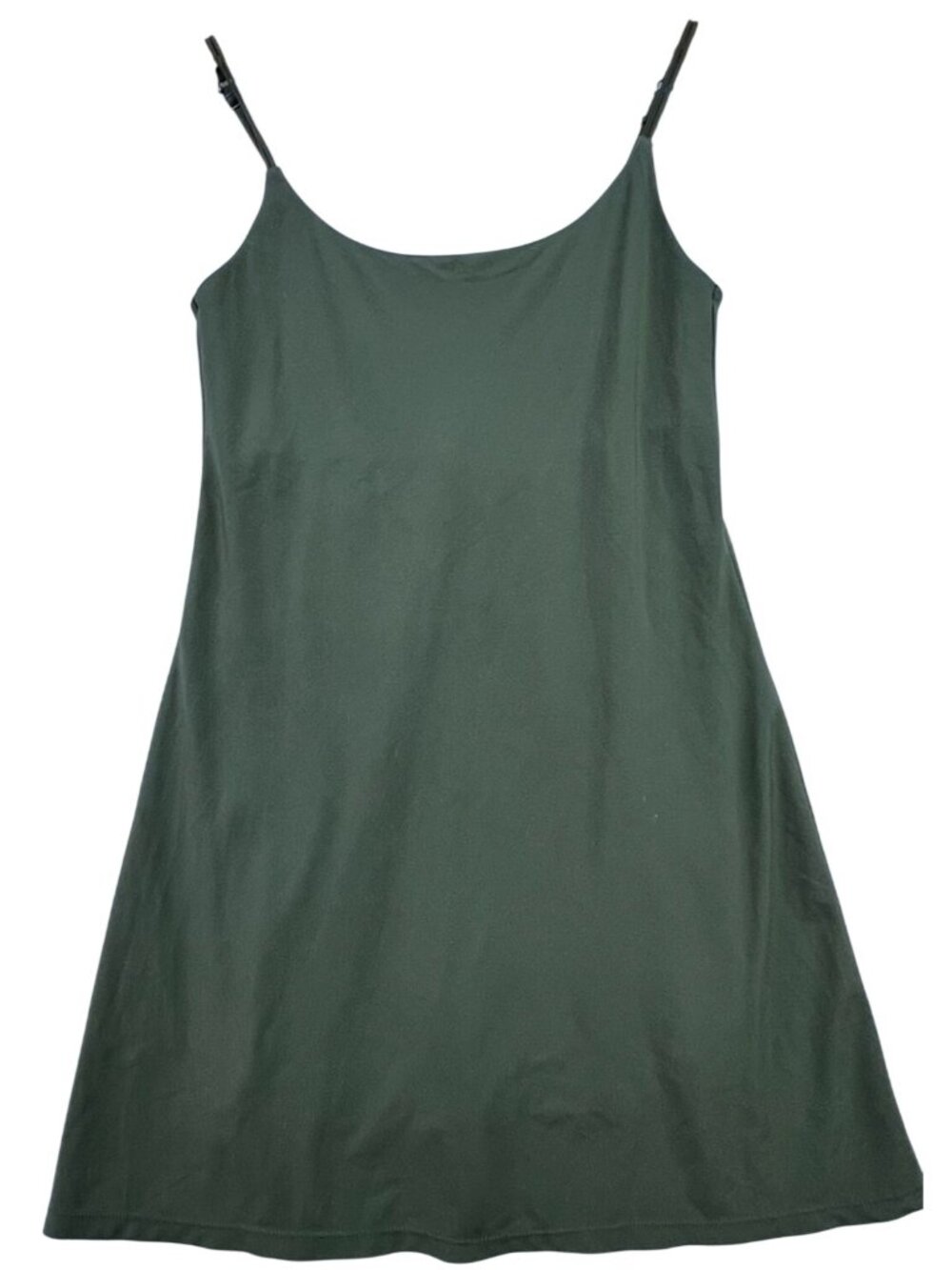 Abercrombie & Fitch Womens Seamless Mini Slip Dress Sleeveless Sz XS Olive Green